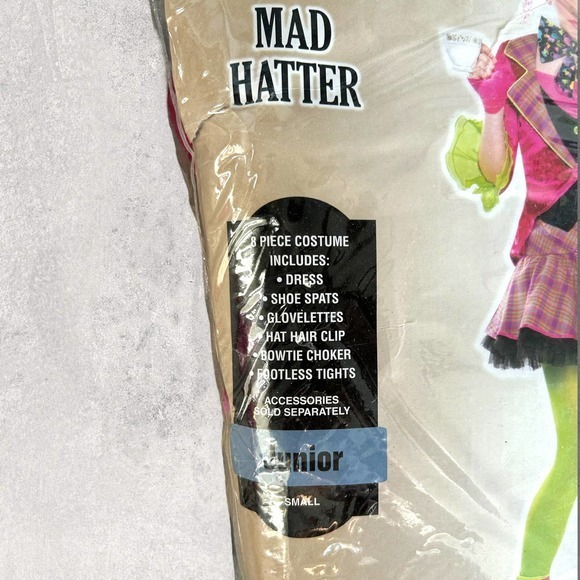 Mad Hatter Alice In‎ Wonderland Suit Yourself Halloween Teen Costume | Juniors S - Picture 3 of 5